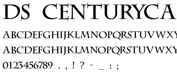 DS CenturyCapitals font